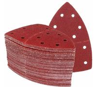 Lot 25 feuilles abrasives 105 x 152 mm Grain 60, auto-adhésives, 11 trous