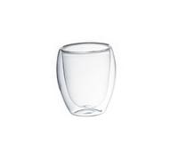 Toilinux - Lot 2x 2 Tasses à café double paroi - Verre Transparent G