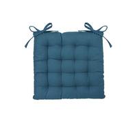 Toilinux - Lot 2x Galette de chaise - Bleu Canard