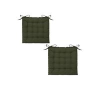 Atmosphera - Lot 2x Galette de chaise - Kaki