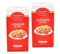 Lot 2x Pâtes à lasagnes - Paquet 500g