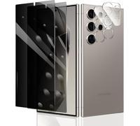 Lot 2x Protège-Écran Vie Privée + 2x Protège-Appareil Photo Verre Trempé 9h Pour Samsung Galaxy S24 Ultra - Anti-Espion 30°, Anti-Rayures, Anti-Empreintes, Compatible Coque, Installation Facile