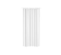 Toilinux - Lot 2x Rideau de douche Eva - 180 x 200 cm - Blanc Blanc