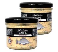 Lot 2x Rillettes de carpe à la moutarde - Pot 90g