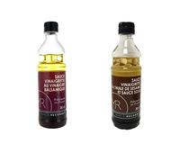 Lot 2x350ml - Sauces vinaigrettes : à l'huile de sésame et sauce soja + vinaigre balsamique - Fabriquée en France - MR