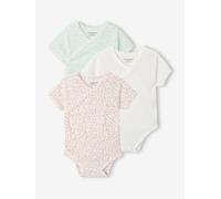Lot 3 bodies bébé fille MC rose NAISSANCE(50CM)