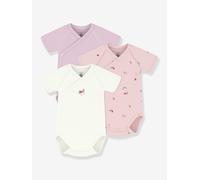 Lot 3 bodies croisés bébé coton Petit Bateau blanc 3M(60CM)