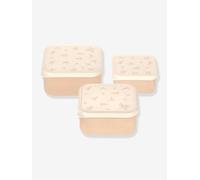 Lot 3 boîtes snack beige TU