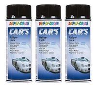 Lot 3 bombes peinture rallye noir brillant - 400 ml - Dupli-Color