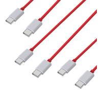 Lot 3 Cables charge rapide USB-C USB-C 1m pour OnePlus 11/10 Pro/8 Pro/8/7T Pro/6T/6/5T/Nord CE 3 Lite/Nord CE 2/Nord 2T/Ace Phonillico®