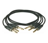 Lot 3 Cables Pedale 15CM Jack 2p./jack 2P. Or