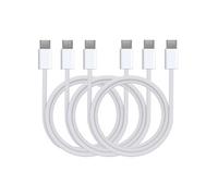 Lot 3 Cables USB-C USB-C pour Airpods 4 / Airpods Pro 2 / Airpods Max (2024) - Câble nylon tressé 1 mètre