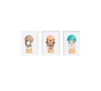 Lot 3 Cadres Muraux Animaux Enfant Multi Coloured TU