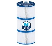 Lot 3 Cartouches de Filtration NetSpa Spa - Ø 10.4 cm x H 8cm -150 plis - Purification/Maintien Qualité de l'Eau - - Lot de 3