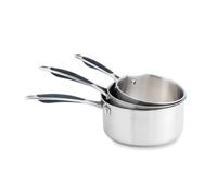 Lot 3 casseroles inox Excell'Inox 16, 18 et 20 cm Mathon