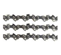 Lot 3 Chaîne de tronçonneuse - 50 Entraineurs - Pas 3/8LP - Jauge 0.43 (1.1mm) - Guide de 35 cm