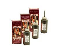 Lot 3 Crèmes Colorantes Auburn 100% Naturel Sans Sulfates Pour Cheveux Coloration Semi Permanente Naturelle Soin Henné Capillaire 3 x 90ml