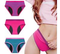 Lot 3 Culottes Menstruelles Adolescentes en Fibre de Bambou Antibactérienne