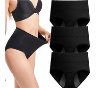 Lot 3 Culottes Menstruelles Flux Abondant en Coton, Culotte Menstruelle Taille Haute Absorbante, sous Vetement Écologique 3 Couches Anti-Fuite pour Regle