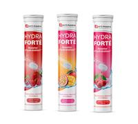 Lot 3 de Forté Pharma Hydra Forté Electrolytes Vitamines 3x24 comprimés eff | Sport, chaleur, voyages, maux de tête, Electrolytes + vitamines C,D et magnesium, 1 à 2/jour selon le besoin