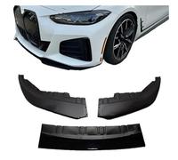 Lot 3 Diffuseurs Pare-Chocs Avant Sport Style MP pour BMW Série 4 G24 G26 420i 430i I4 M50 Gran Coupé 4 Portes 2021 2022 2023 2024 Voiture Front Spoilers Lip(MP Style)
