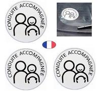 Lot 3 Disques CA conduite accompagnée - Electrostatique - Fabriqué en France G