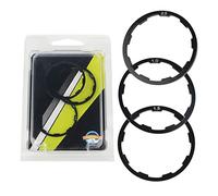 Lot 3 Entretoises Cassette Vélo, 1Mm, 1,5Mm, 2Mm, Alliage D'aluminium qualité Supérieure, Durables, pour Moyeu Volant D'inertie, Axe Pédalier, Joint Rondelle Jeu Direction