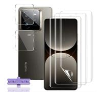 Lot 3 Films Écran Tpu + 2 Vitres Trempées Protection Lentille Caméra Pour Realme Gt 7 Pro ¿ Anti-Rayures, Haute Transparence, Sans Bulles