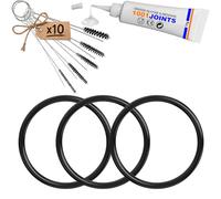 LOT 3 JOINTS ENTRETIEN PORTE DOSETTES N°19 15601070 10065547 MACHINE À CAFÉ REMPLACEMENT COMPATIBLE AVEC LAVAZZA ESE44 DIDIESSE FROG FABER LA PICCOLO GRIMAC ETC… (BROSSE)
