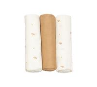Trois Kilos Sept – Lot de 3 langes – Gatsby – mousseline écru 70 x 70 cm