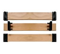 Lot 3 lattes 63 cm 630 x 53 x 8 mm 7 plis avec 6 embouts pour sommier, bz, latte de lit, SCM Créations