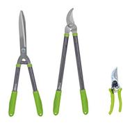 Lot 3 outils de jardinage coupants sécateur cisaille haies coupe branches