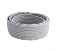 Lot 3 Paniers Coton pour tressé Pliable Décoratif Lot 3 Paniers(gray)