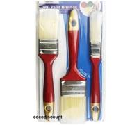 Lot 3 Pinceaux Peinture Acrylique-Huile - HONG YE - Idéal travaux Bricolage - 50mm, 38mm, 25mm