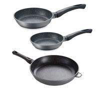 Lot 3 poêles revêtement Dur comme la pierre 20, 28 et 32 cm Mathon