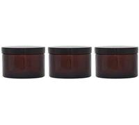 Lot 3 Pommadiers en verre ambré - 120ML
