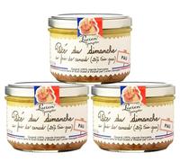 Lot 3 pots 200g Pâtés du Dimanche 20% foie gras Lucien Georgelin