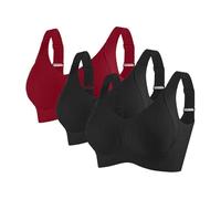 Lot 3 Soutien Gorge sans Armature Femme sans Coutures Anti-Affaissement Brassiere Running Yoga Bretelles Réglables Respirante Stretch Classique Légère Été Lingerie Bra Top De Tous Les Jours