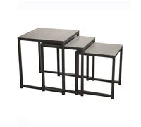 Table basse de jardin Gigogne lot de 3 - grey