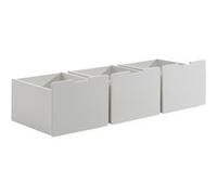 SLEEPY - Lot 3 Tiroirs de Lit Blancs pour Lit Surélevé -