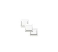 LOT 3 Va et Vient Blanc Delta Iris + Plaque basic Blanc-SIEMENS
