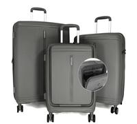 Lot 3 valises rigides dont 1 cabine porte-ordinateur 17"" TSA - Gris - BA80133