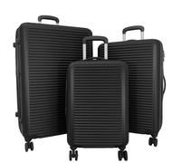 Lot 3 valises rigides dont 1 cabine TSA - Noir - BA10613