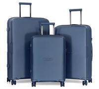 Lot 3 valises rigides dont 1 valise cabine TSA - Bleu - BA80123