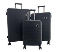 Lot 3 valises rigides dont 1 valise cabine TSA - Noir - BA10263