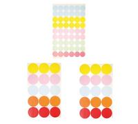 Lot 336 gommettes rondes - multicolore pastel - de diamètre 1,5 à 3 cm - Pastilles - Fournitures bureau, scolaire, enfants, adultes, géométrique, stickers, autocollants,
