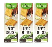 Lot 3x Biscuits petit beurre BIO - Bioalbon - paquet 167g