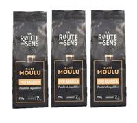 Lot 3x Café moulu 100% Arabica - Paquet 250g