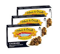 Lot 3x Calamars à l'encre boîte 115g Palacio de Oriente - Boîte 115g