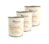 Lot 3x Cèpe frais cuisiné à l'huile - Boîte 586g